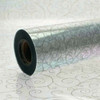 1 x 100m x 80cm Printed Silver Scroll Cellophane Roll, Florists Flowers, Hampers & Gifts wrapping