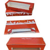 Mis-Printed 'UPSIDE DOWN' Christmas Mince Pie Boxes 'UPSIDE DOWN' 235 x 80 x 50mm with card insert ( see qty options )