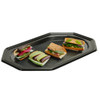 Case x 50 Sabert Medium 360 x 240 x 80mm OCTAGONAL Black base & Clear  Lid Platters