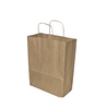 Brown Medium Twist Handle Kraft Paper Carrier Bag  W9'' x D4.25'' x H9.75'' ( with handle 13" ) see qty options
