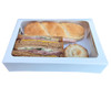 Sandwich / Baguette Box White 235 x 160 x 50mm ( see qty options ) 