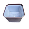 High Gloss Plastic Octagonal Ice Bucket  4.5 Litres Brown