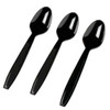 Case x 2,000  Black Plastic Tea/Coffee Spoons 