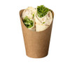 Pack x 50 Biodore Kraft Tortilla Wrap / Chip Scoops