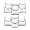 Utopia Double Walled Glass Dessert Tasting Bowls 70ml / 2.5oz (Pack of 6)