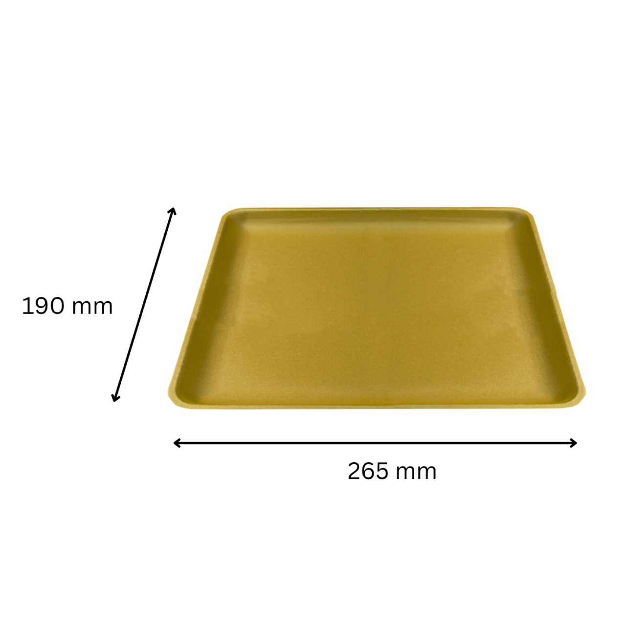 Pack x 500 D18 Yellow LINSTAR SOAKER trays (265 x 190 x 20mm)
