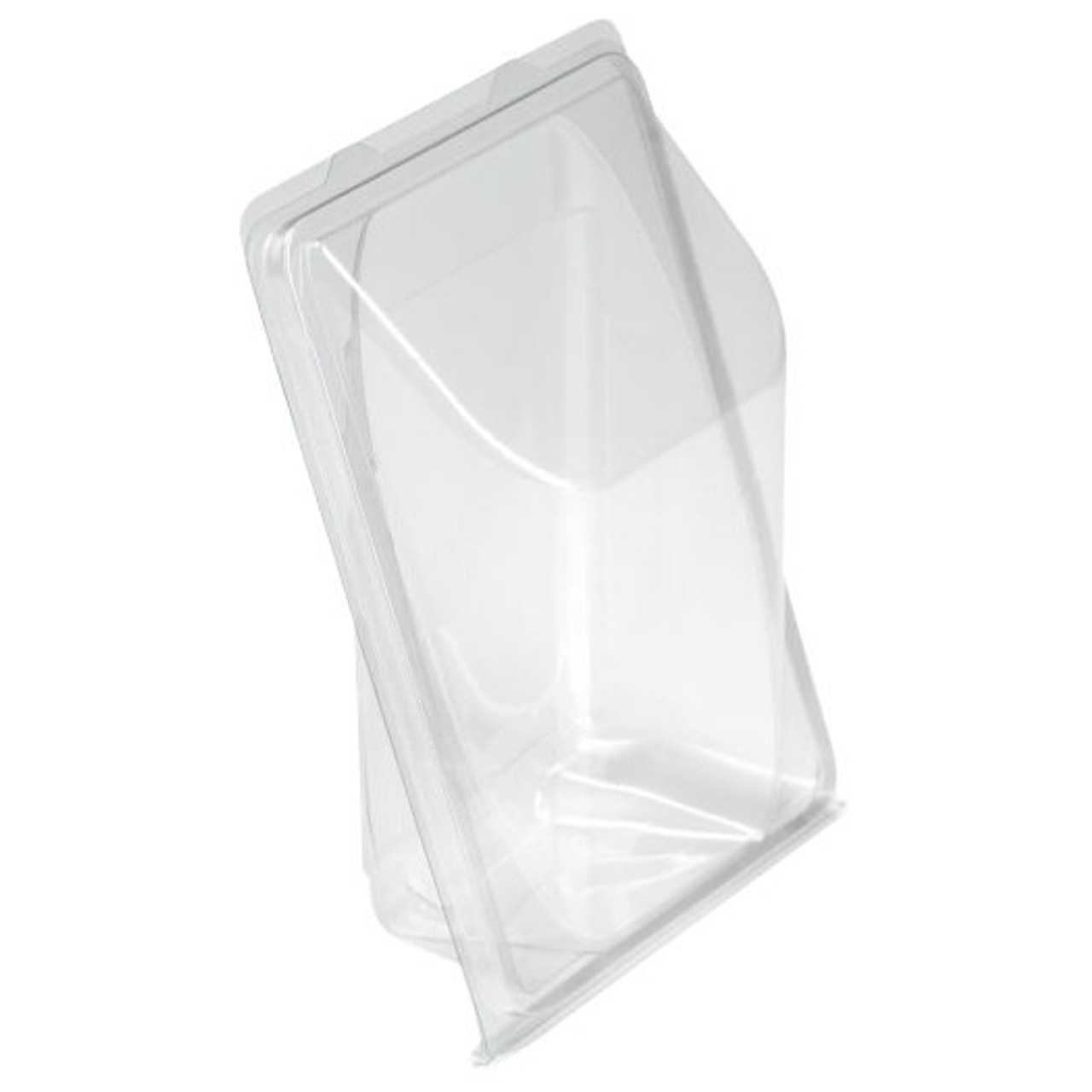 Pack x 50 Twin Tortilla clear hinged Container