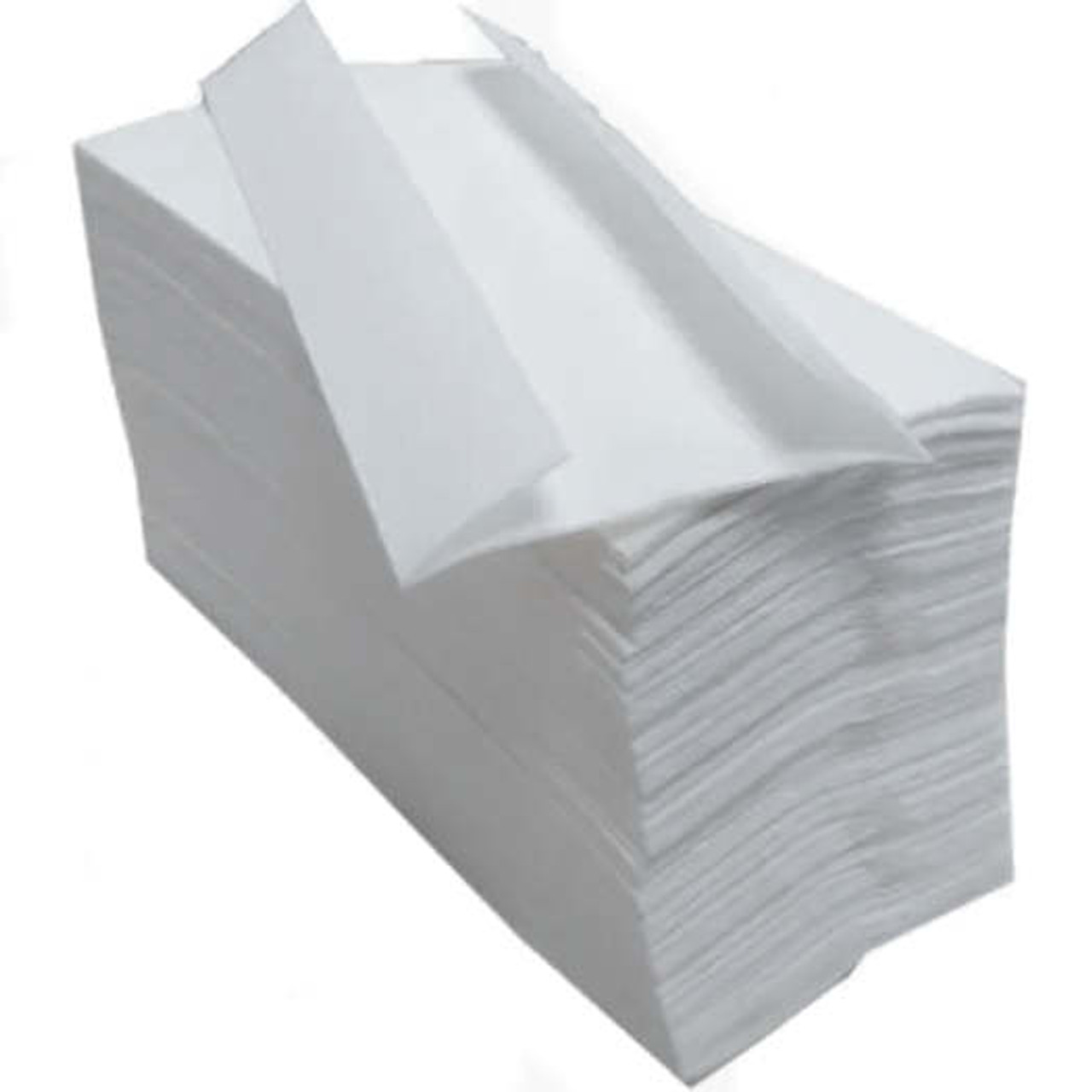 Pack of C Fold individual 2 ply white paper towels