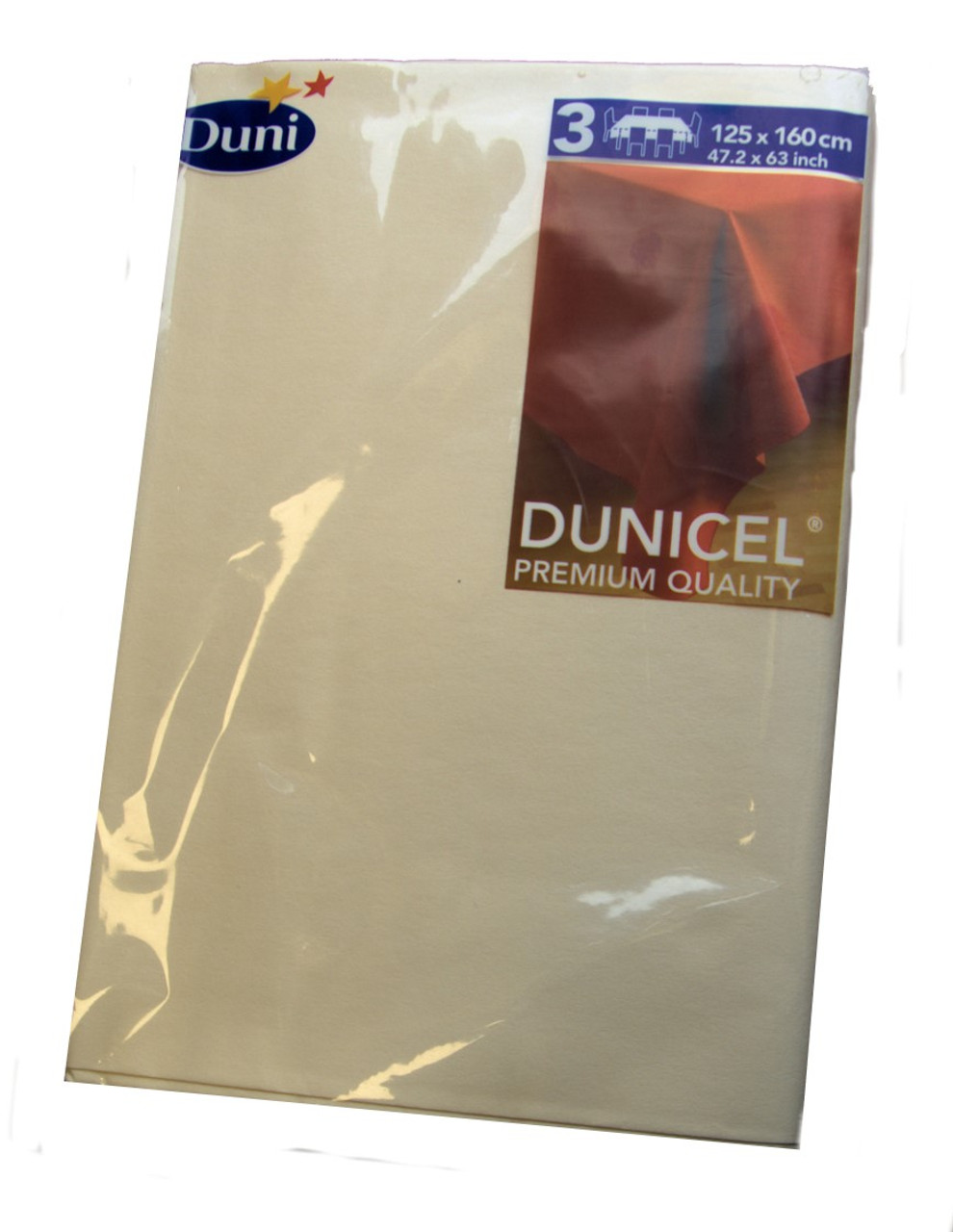 Pack of 3 Dunicel Extra Large Premium Quality Buttermilk Table Covers 47.2"x 63"