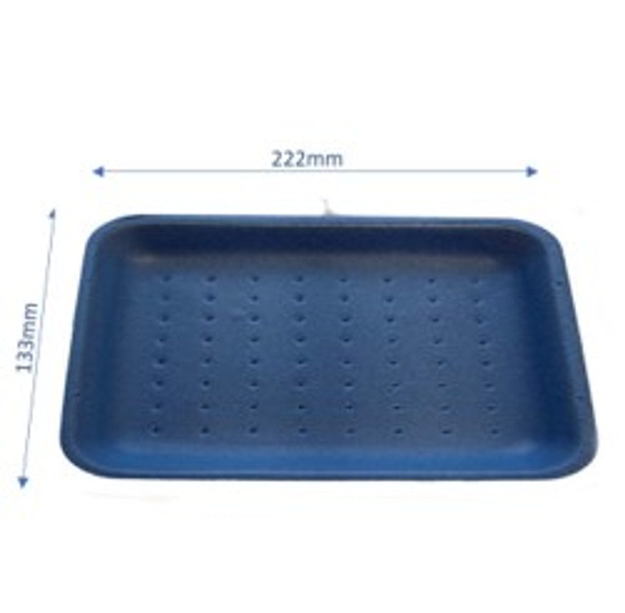 1,000 - D3 Blue Polystyrene  trays (222 x 133 x 20mm)