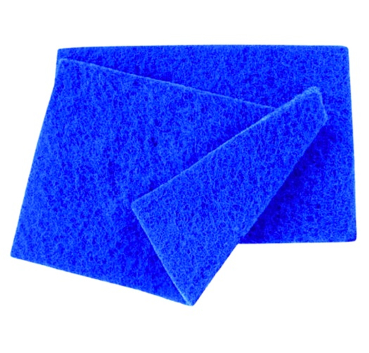 Extra Large Heavy Duty Blue Catering Kitchen Scouring Pads 23cm x 15cm - Pack x 10 