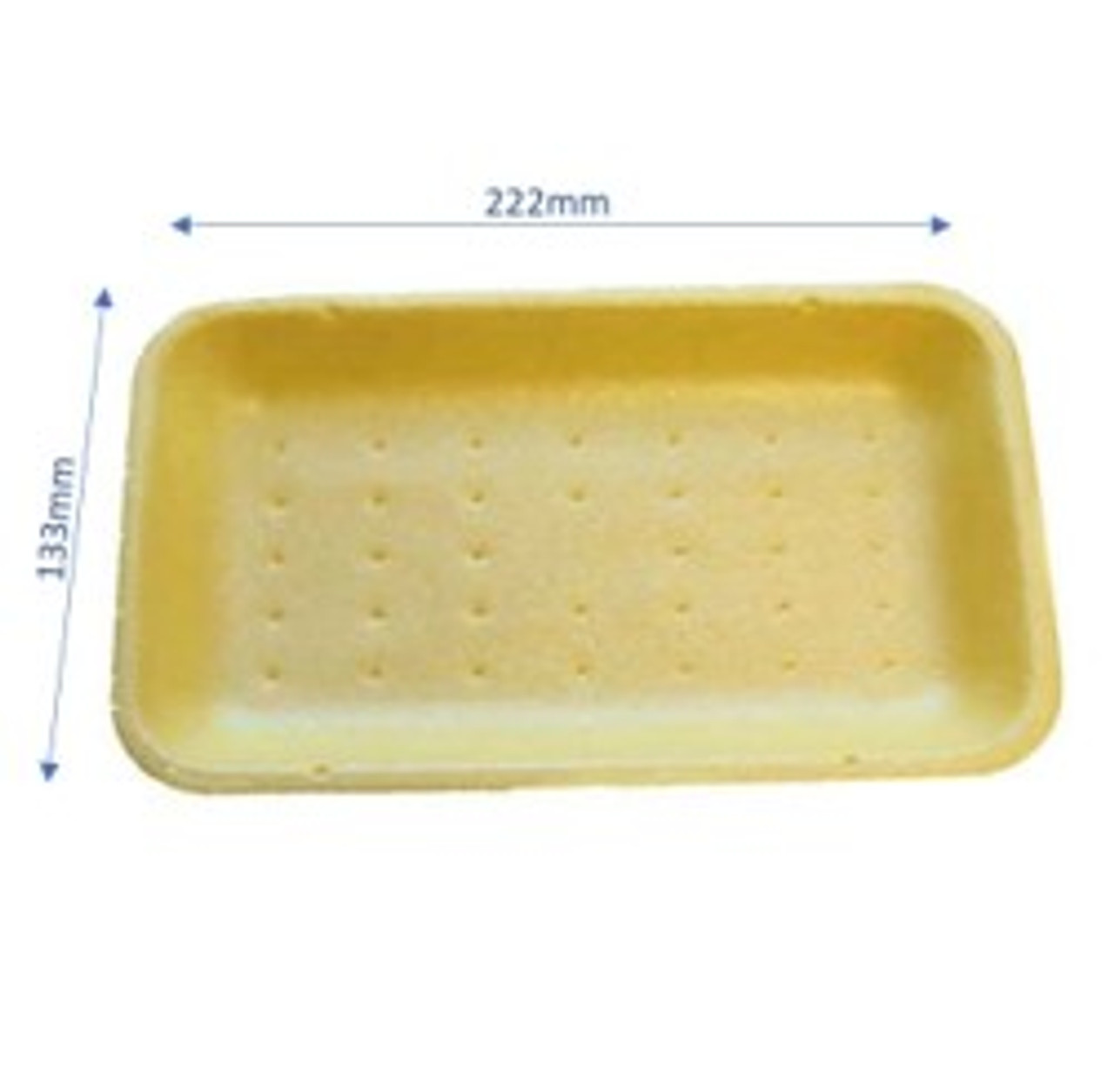 1,000 - D3 Yellow Polystyrene  trays (222 x 133 x 20mm)