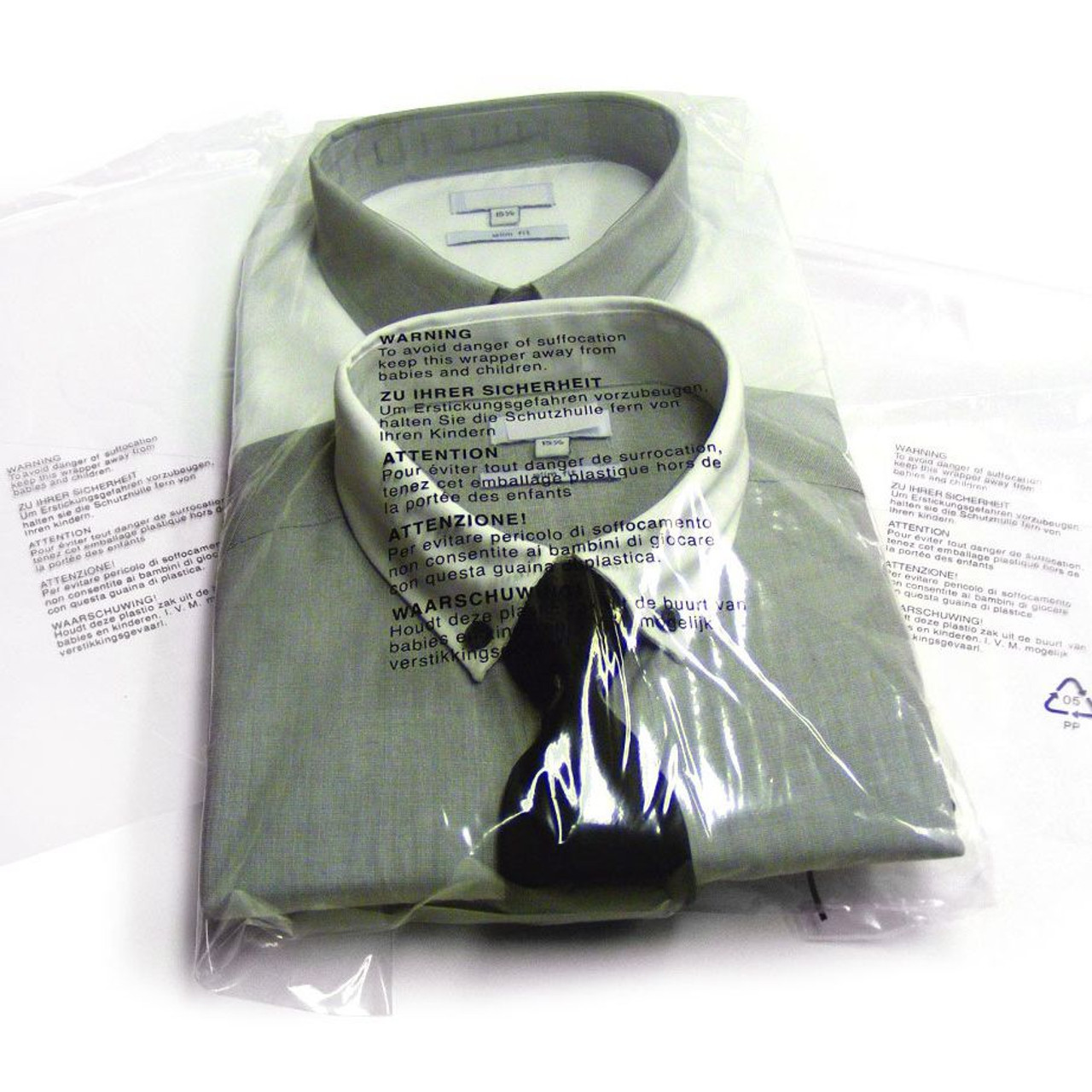 1,000 - 12"x16"+1.5" 	140g  P/P Bag PWN Perf Garment with re-sealable self adhesive strip