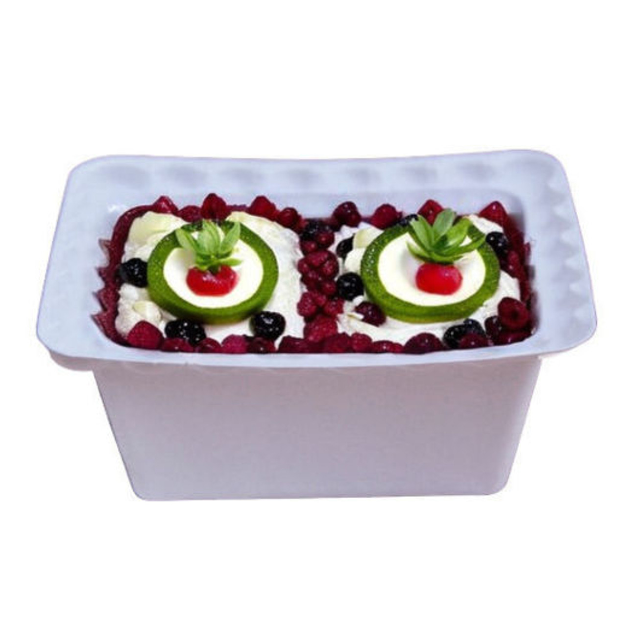 Pack x 100  White Plastic Trifle Cases