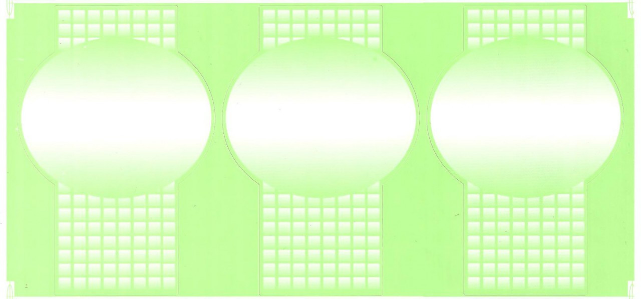 Pack x 495 Sandwich Labels ( 55 sheets x 9 labels ) Green Key Hole design 100 x 50mm