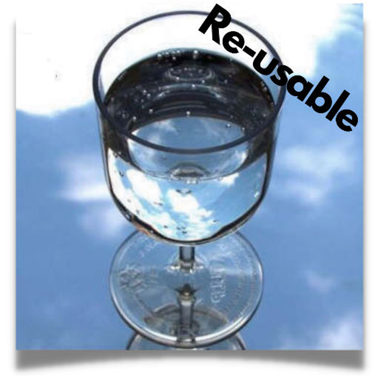 Quality re-usable Polycarbonate Wine Goblet each
