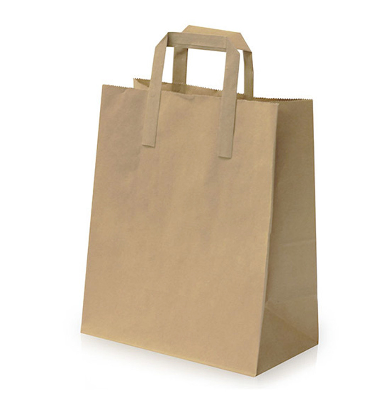 Kraft Strong Twisted Handle Ribbed Brown or White Paper Carrier Gift Bags