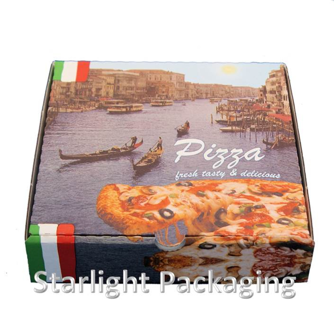 Pack x 10 7" Delux Cardboard Pizza Boxes