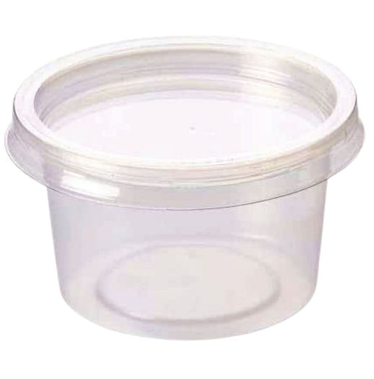 Plastic Portion Pot And Lid 4Oz (Pack 100)