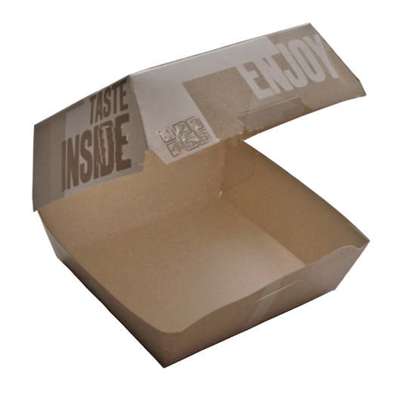 Cardboard Burger Box Printed Enjoy