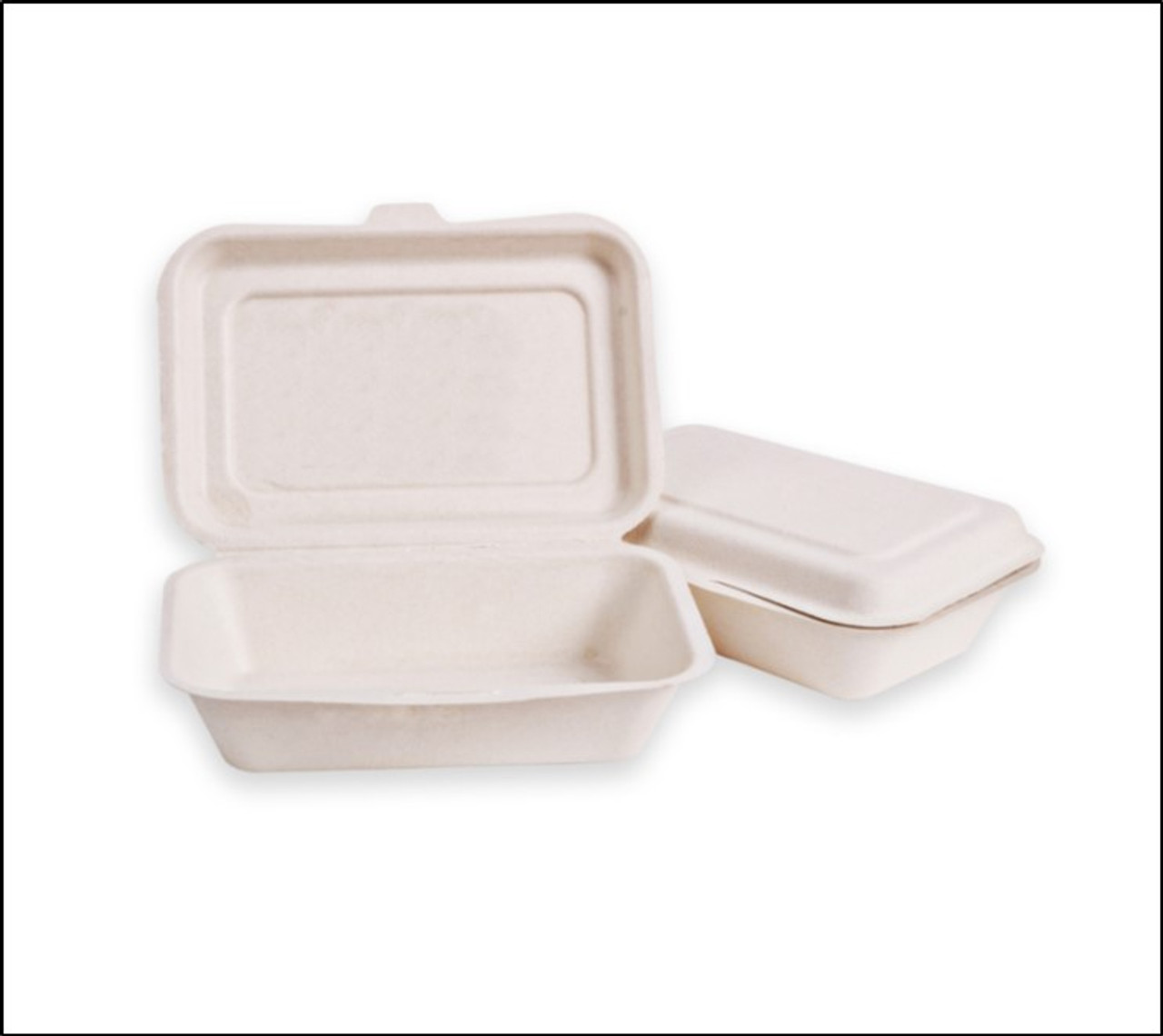 Bagasse JACKET POTATO 5"x 7" Hinged Box Pack x  25