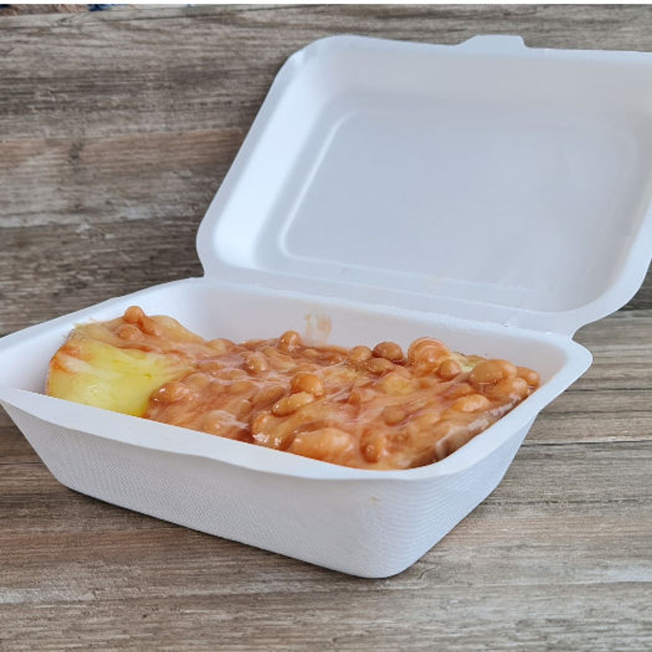 Bagasse JACKET POTATO 5"x 7" Hinged Box Pack x  25