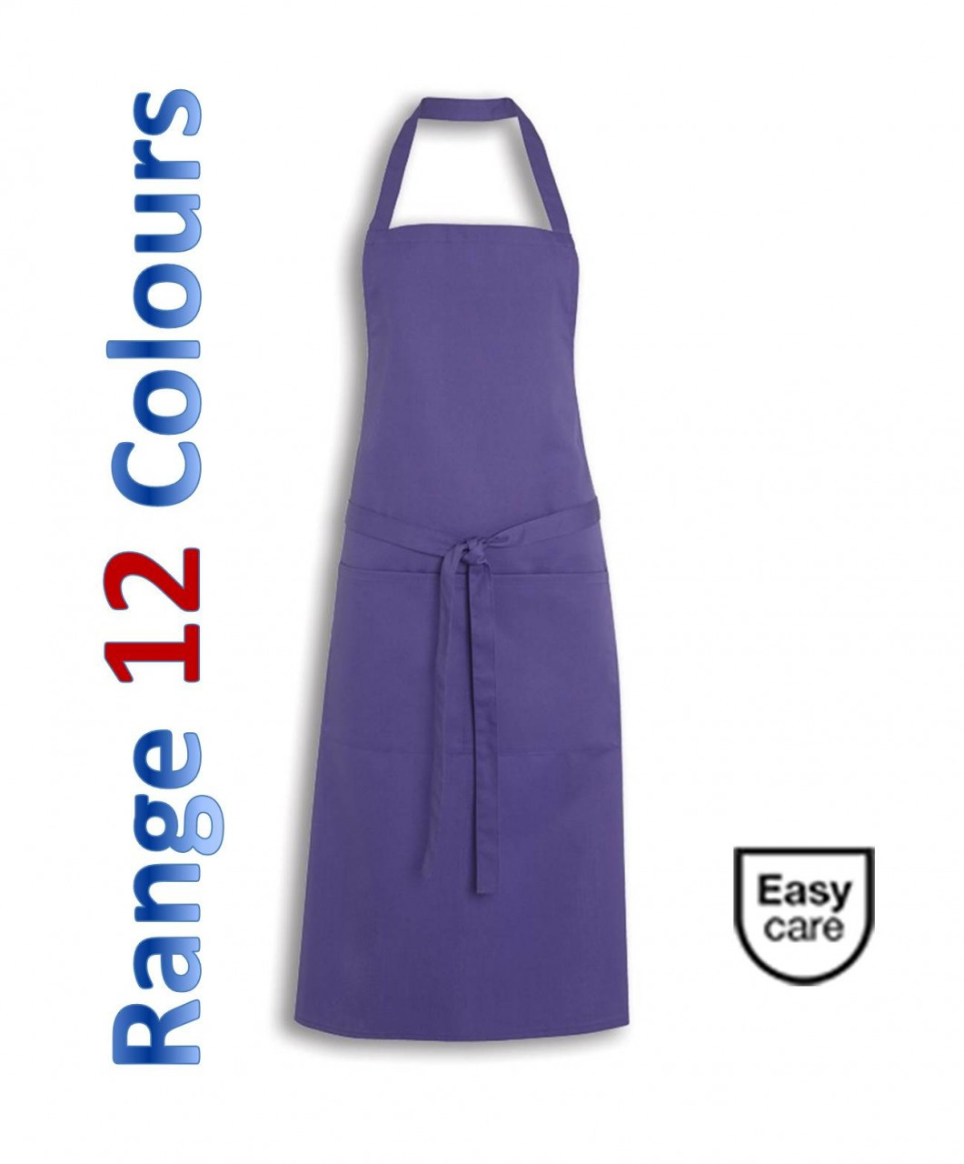 Easy Clean Bib apron with pocket