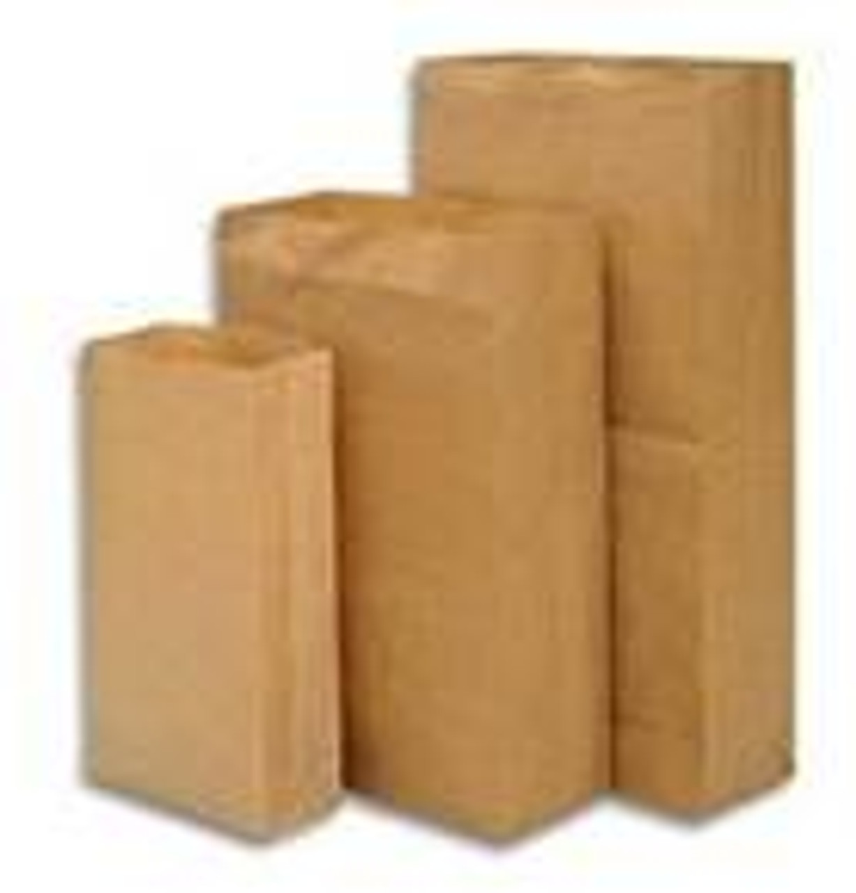 Pack x 250 10lb block bottoms Brown Kraft 8"x 12.5"x 15"