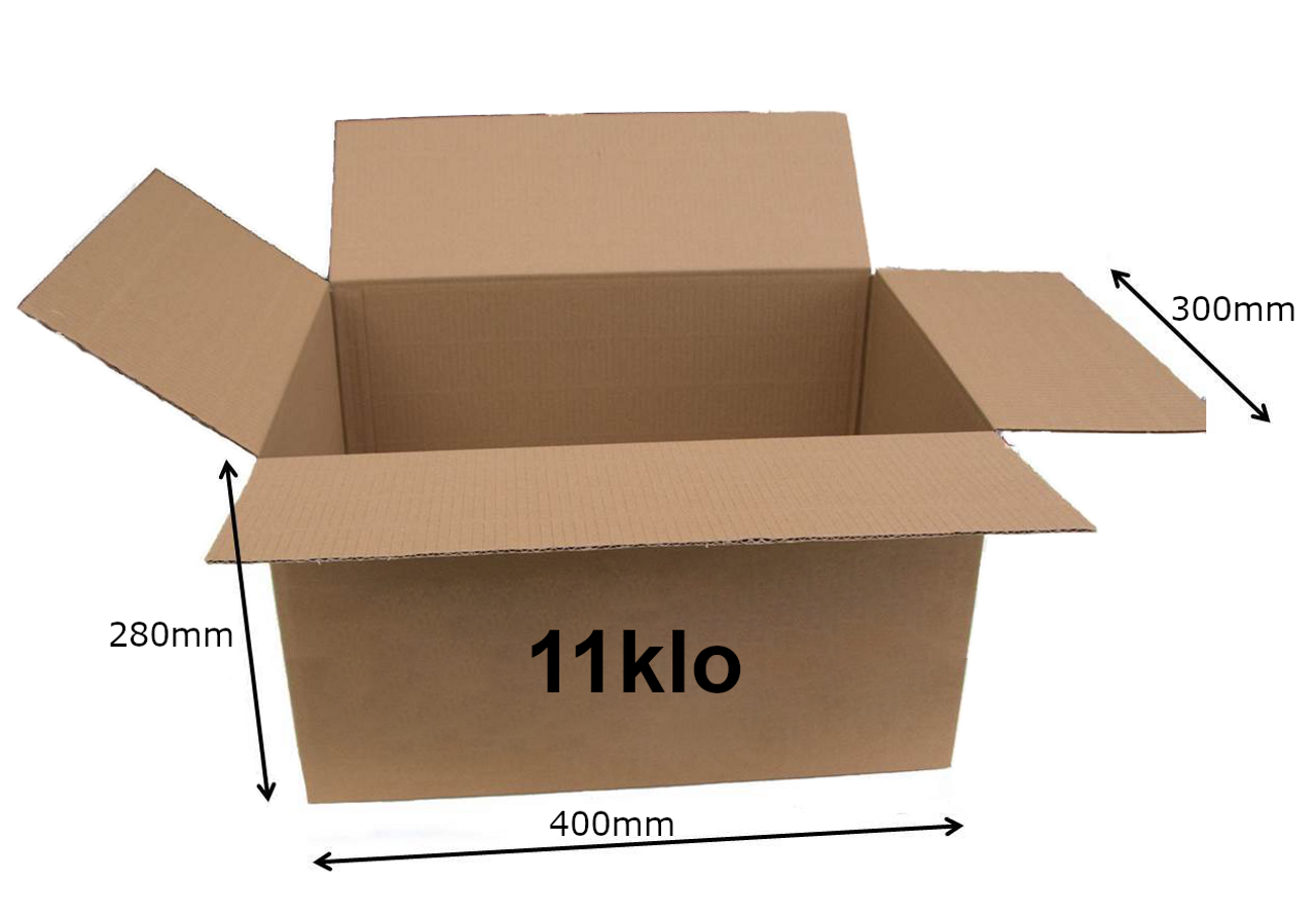 11klo Cardboard box ( 400 x 300 x 280mm ) SAMPLE BOX
