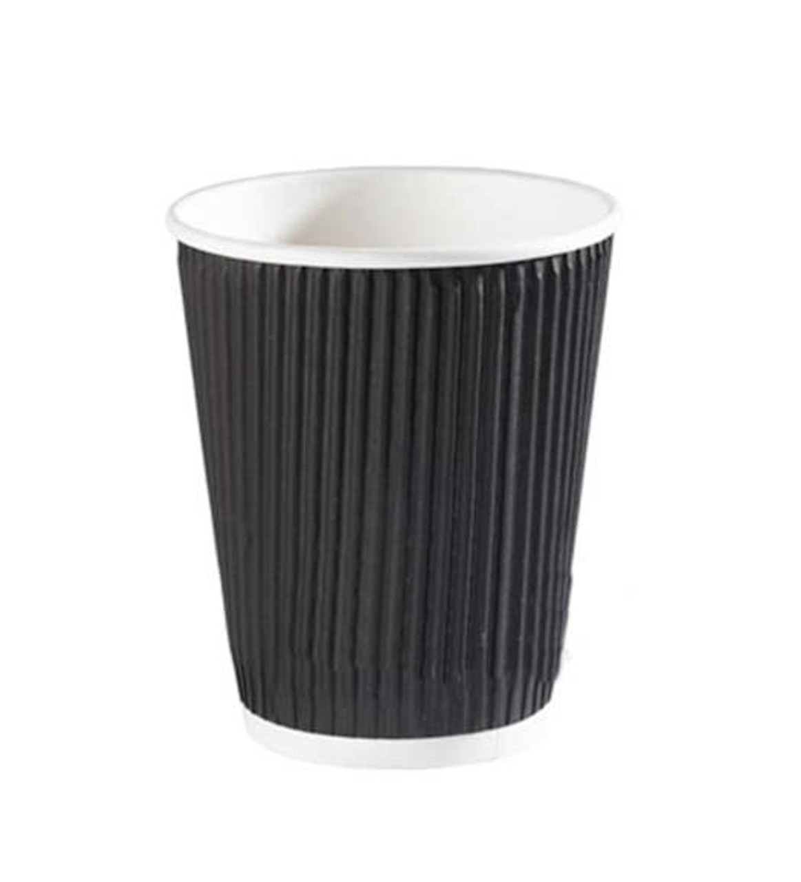 8oz / 22cl Black Ripple Hot Paper Cups ( see qty options )