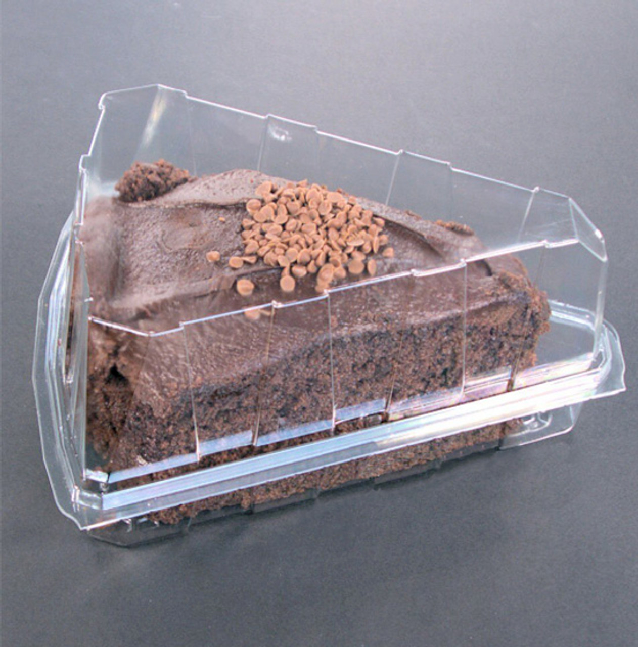 Deep Cake Slice 1/8 Hinged Container Depth 80mm