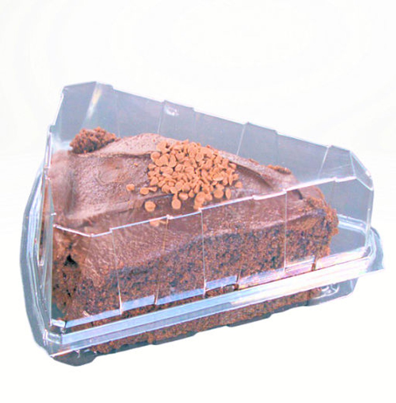 Deep Cake Slice 1/8 Hinged Container Depth 80mm