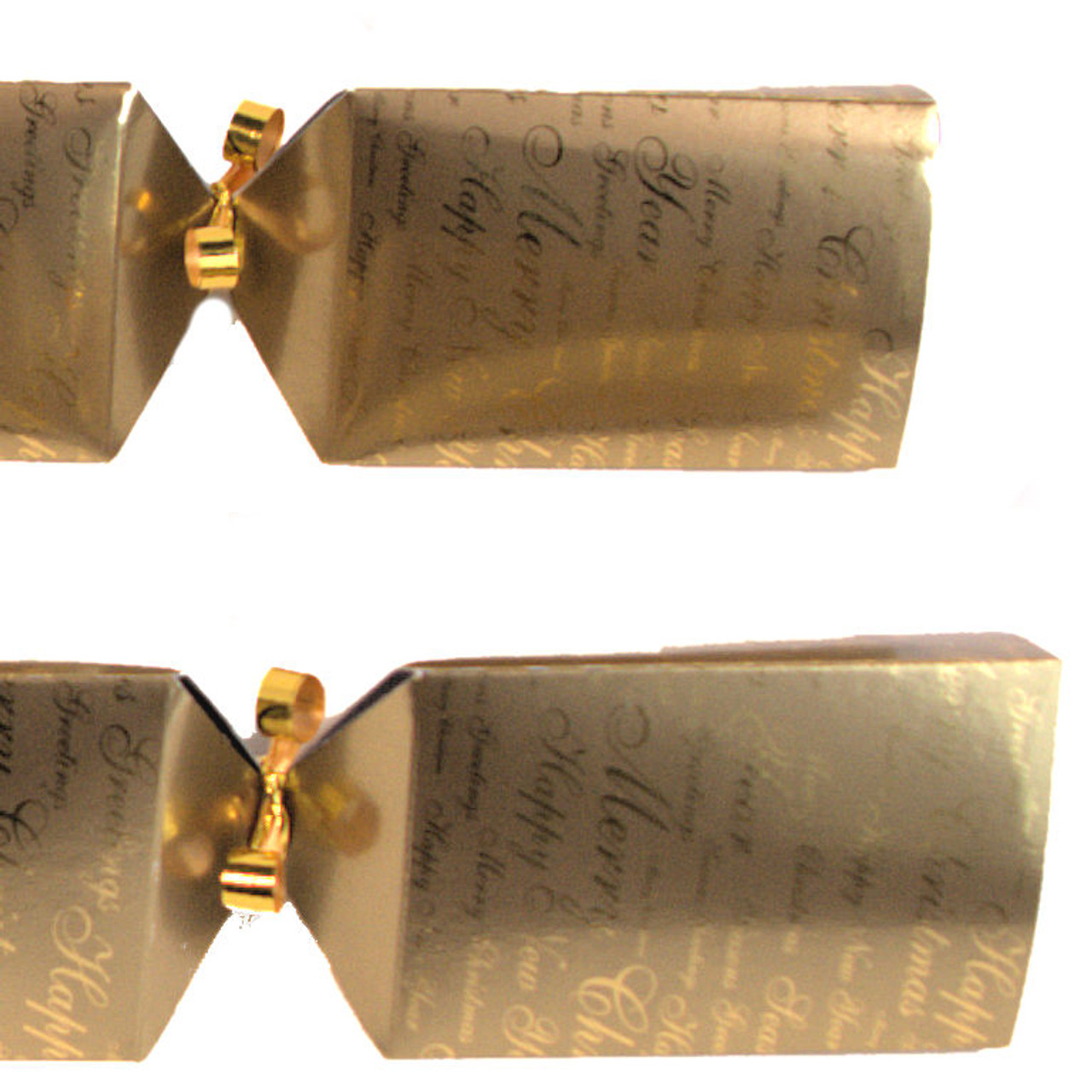  12" Swantex Gold Triangle Script Christmas Crackers 