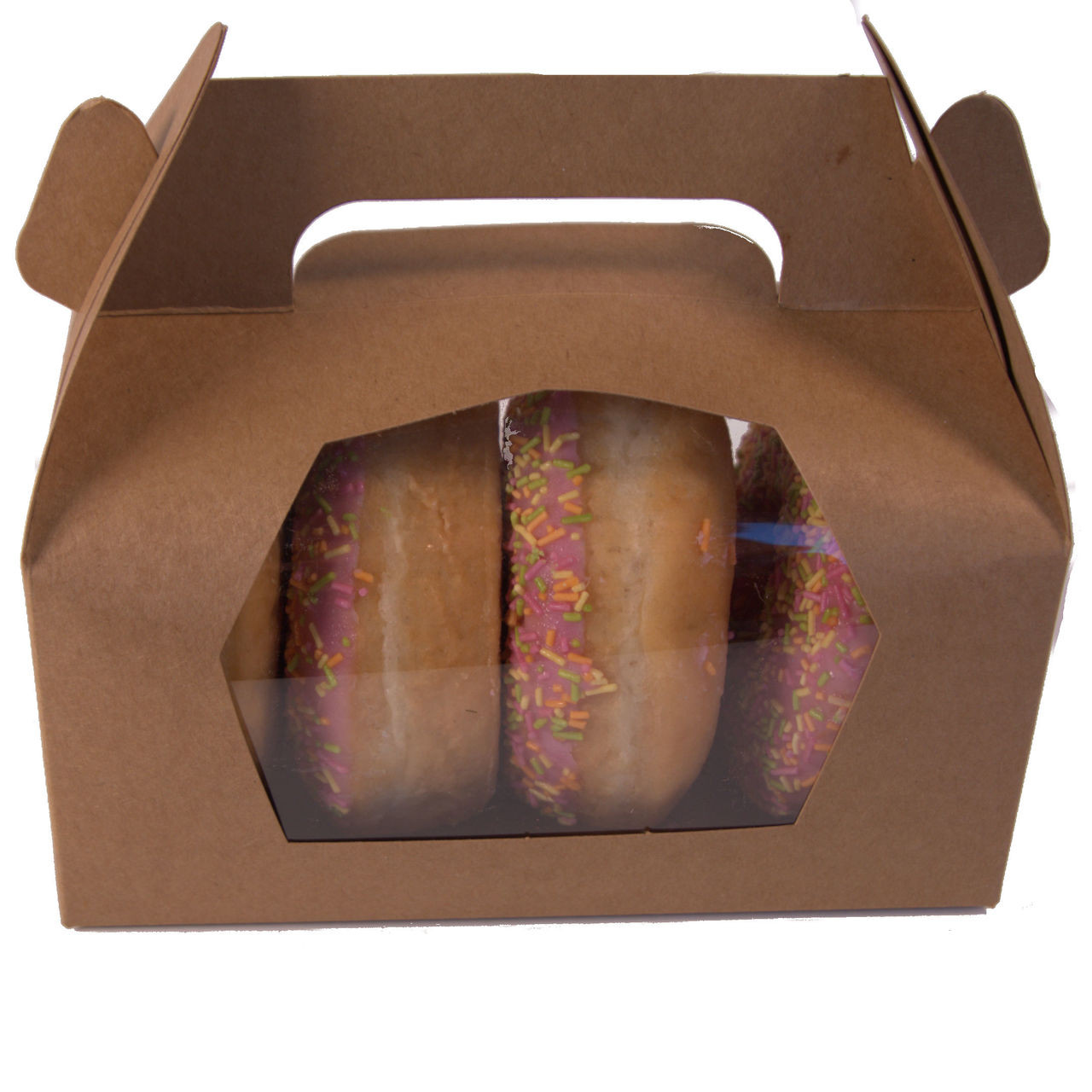 Small Kraft Doughnut  Cardboard Boxes