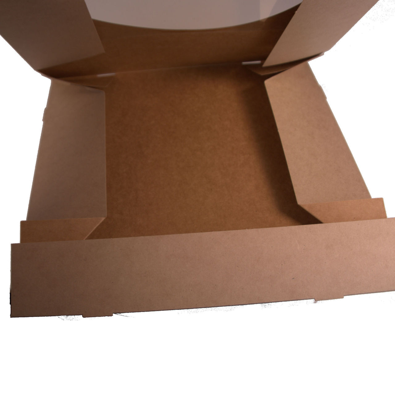 Pack x 10 Cardboard 12 Cupcake box Kraft with window 300 x 300 x 75mm