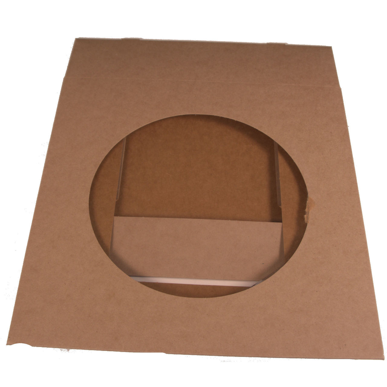 Pack x 50 Cardboard 12 Cupcake box Kraft with window 300 x 300 x 75mm