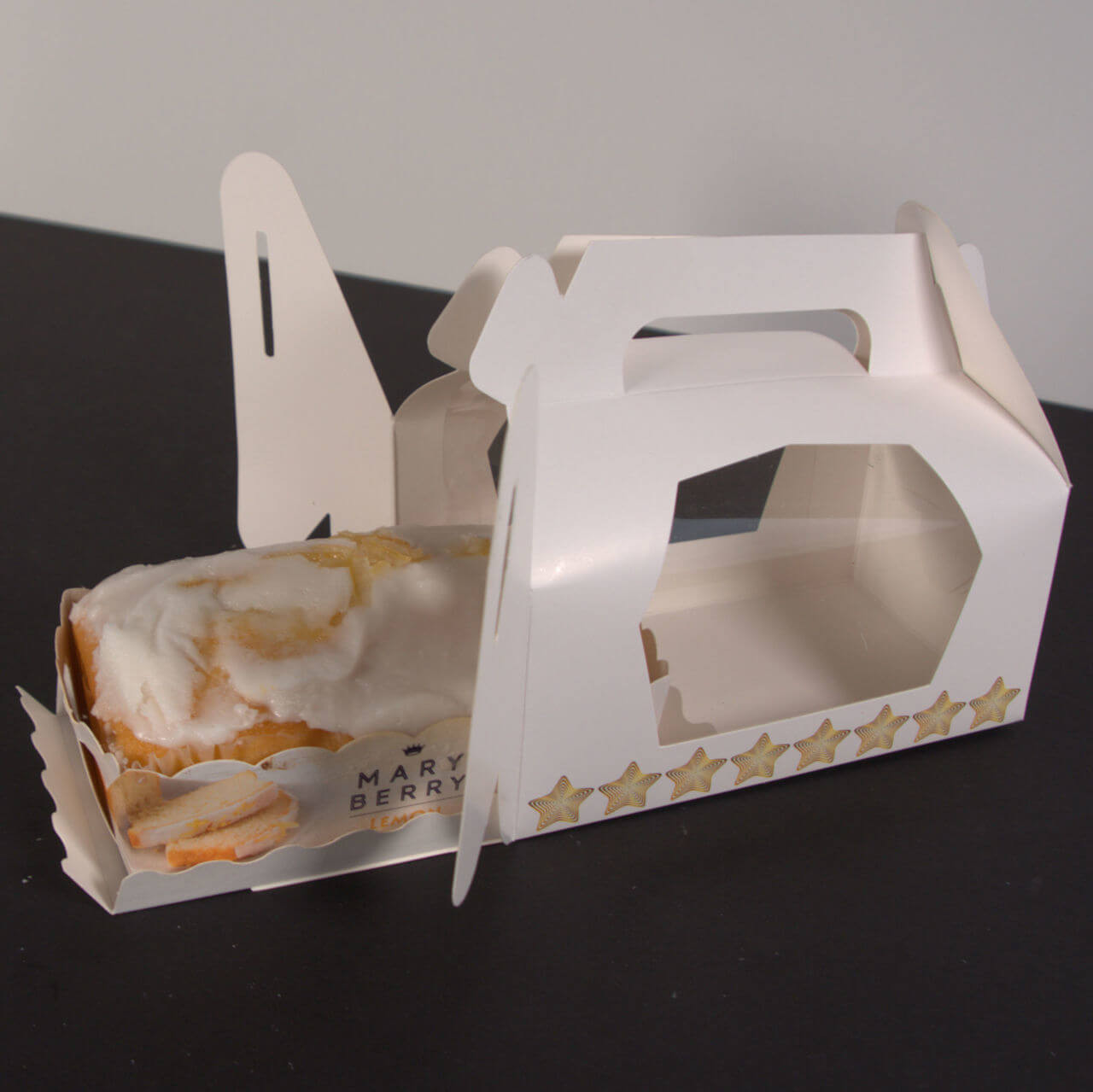 Pack x 50  Twin  Cardboard White Cupcake Boxes