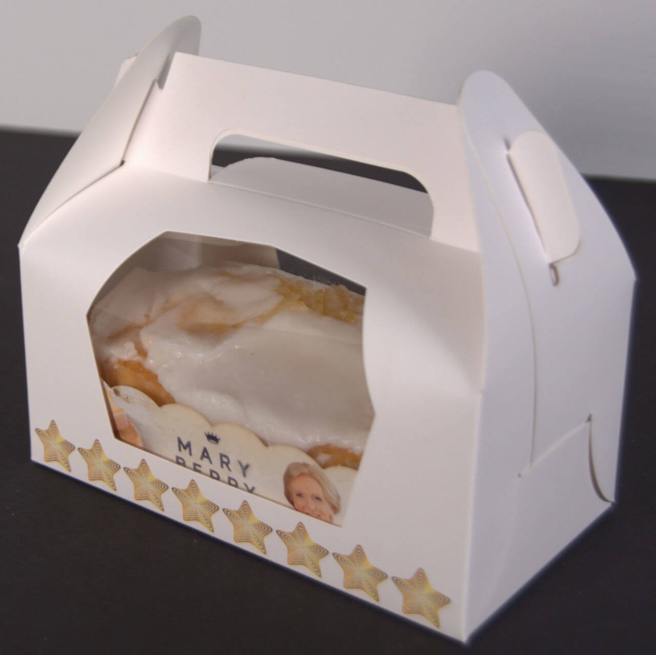 Pack x 100  Twin  Cardboard White Cupcake Boxes