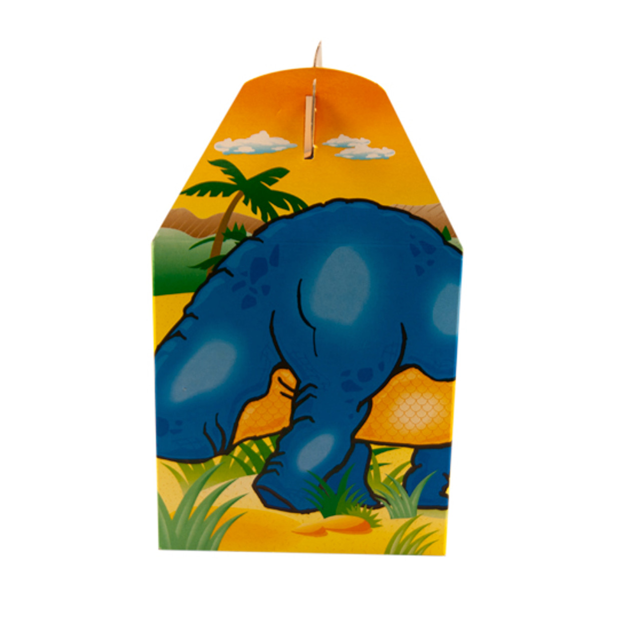 Pack x 10 Childrens Cardboard meal boxes printed Dinósaurs