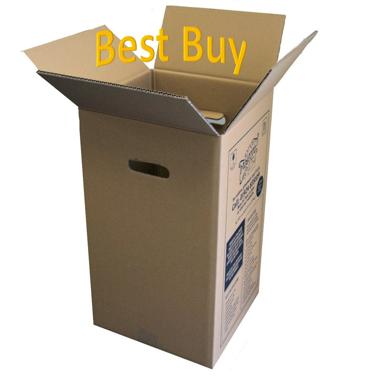 5 x Medium Storage Box ( Heavy Duty ) mis-printed cardboard  box  11.75"x 11.75"x 20.5" with carry handles 