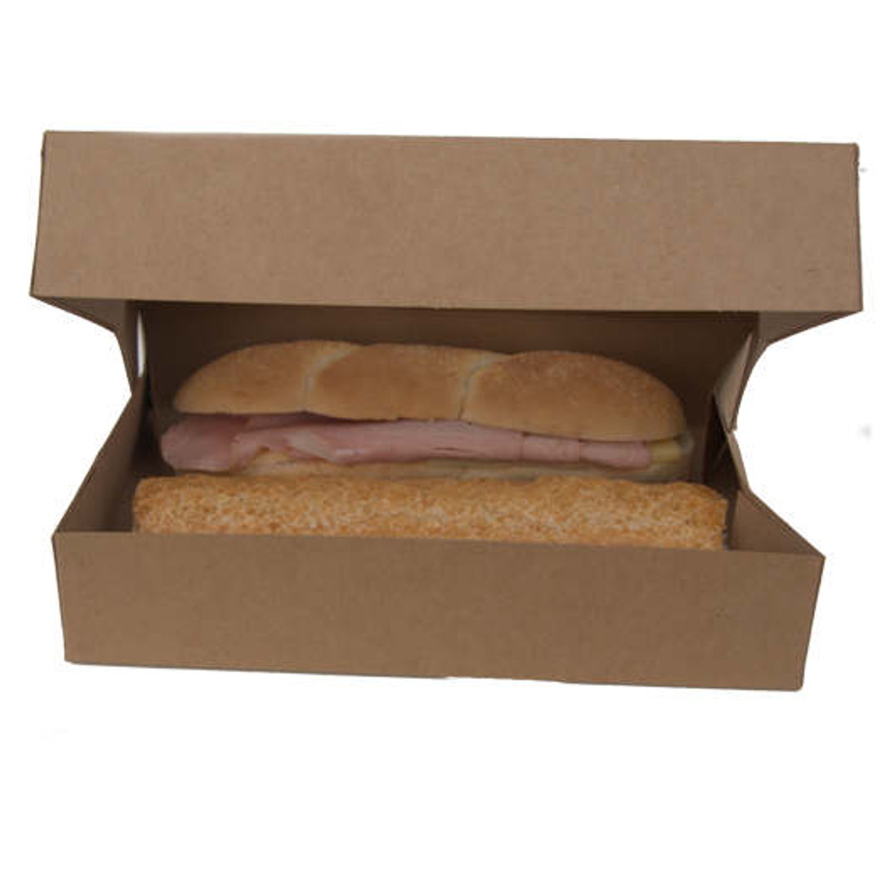 Pack x 50 Cardboard Sandwich Takeaway Box 235 x 160 x 50mm 