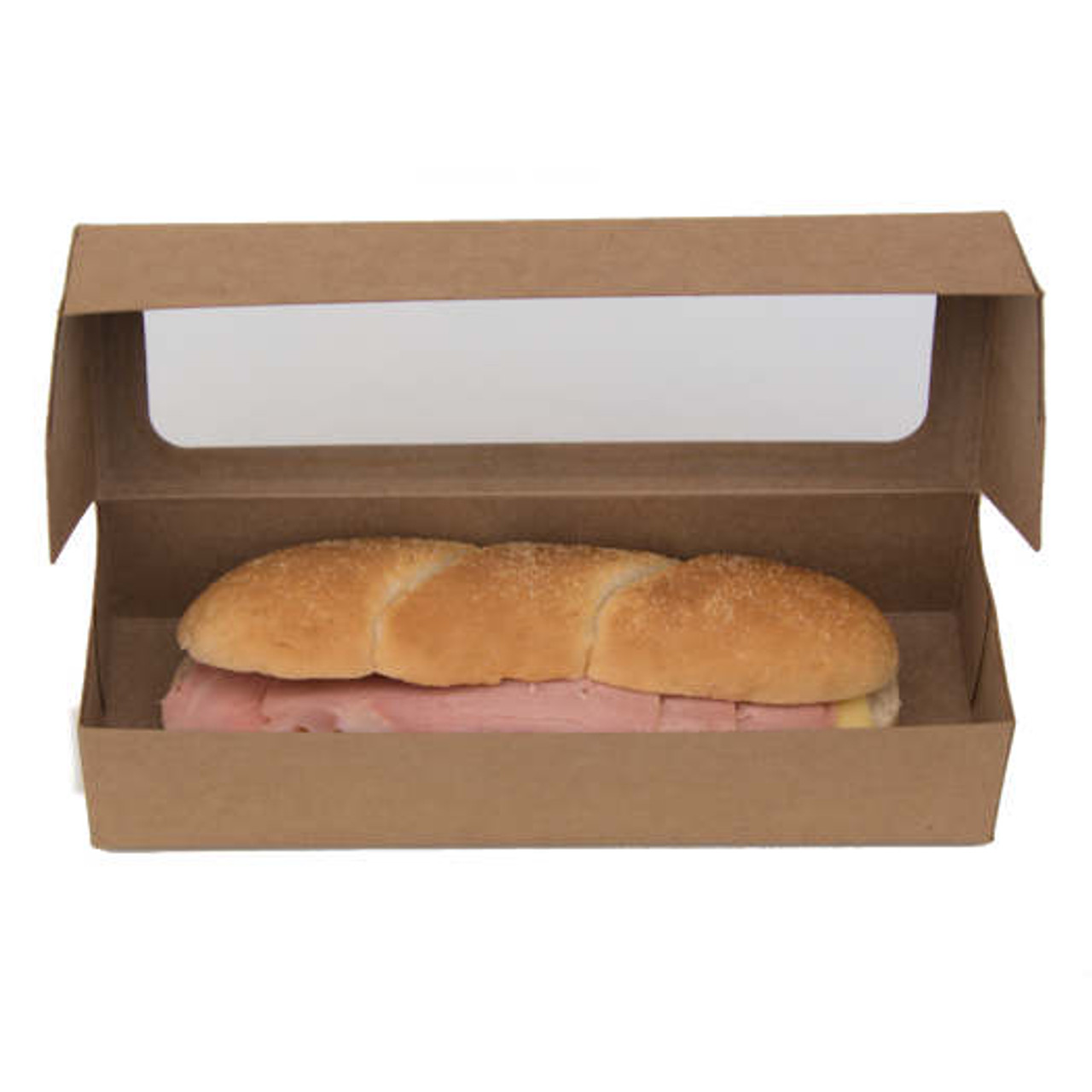 Pack x 50 Cardboard 9" Baguette Boxes 235 x 80 x 50mm