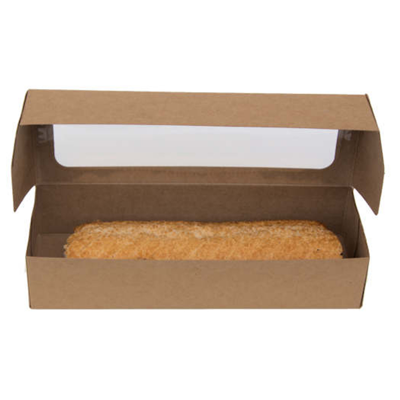Pack x 250 Cardboard 9" Baguette Boxes 235 x 80 x 50mm