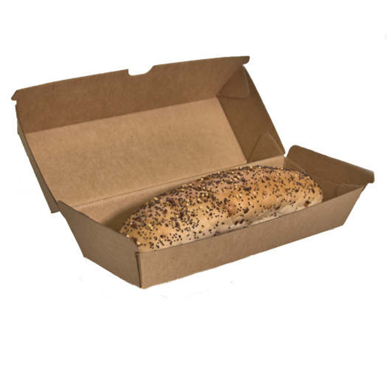 Pack x 100 Cardboard 9" Baguette & Bakery Boxes 235 x 100 x 80mm