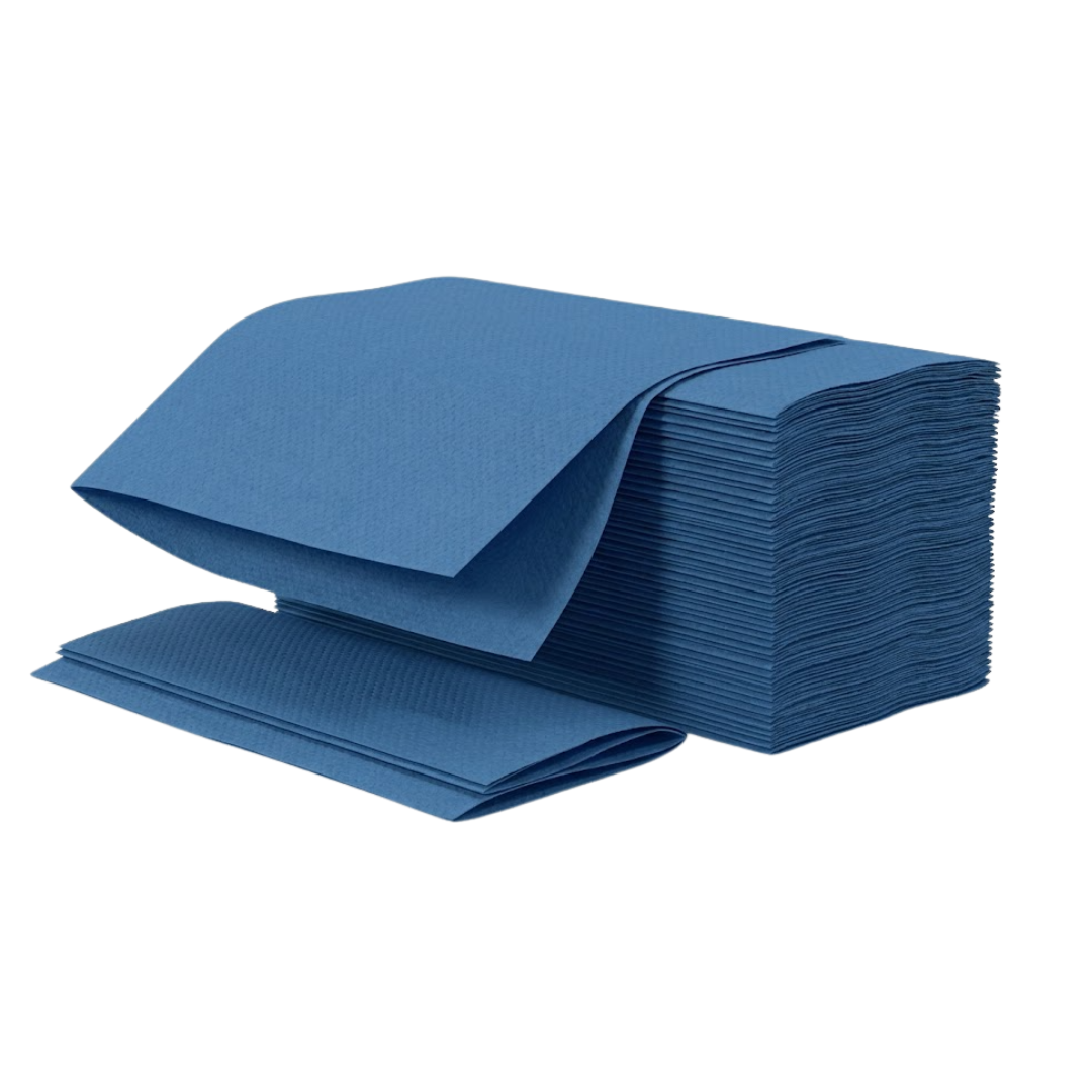 Pack x 166 Z-Fold Hand Towels | 1-Ply | BLUE