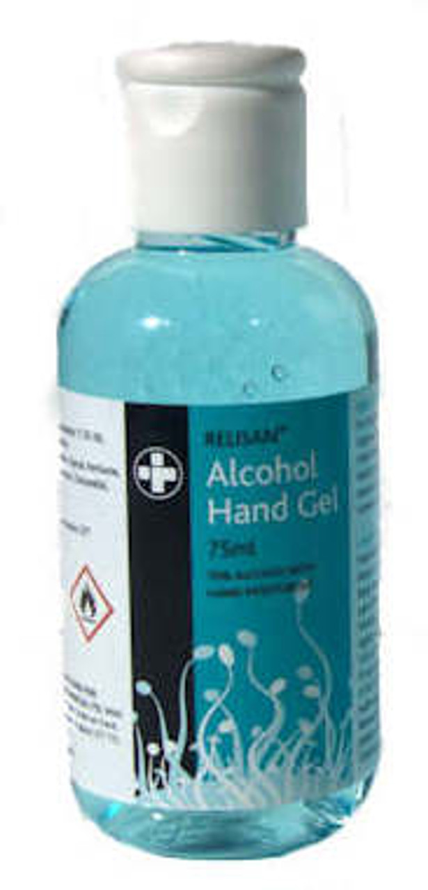 alchol Hand Gel Sanitiser 75ml with hand moisturiser ( 70% alchol )