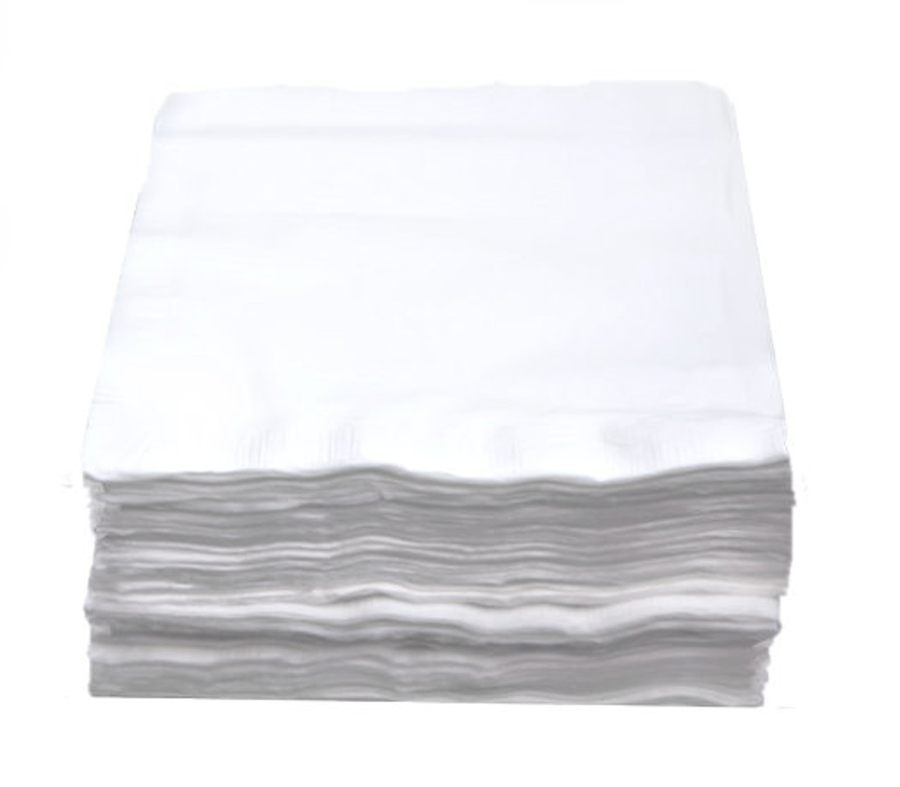 Pack x 125 48cm x 48cm 4ply Quality White Swantex Dinner Napkins