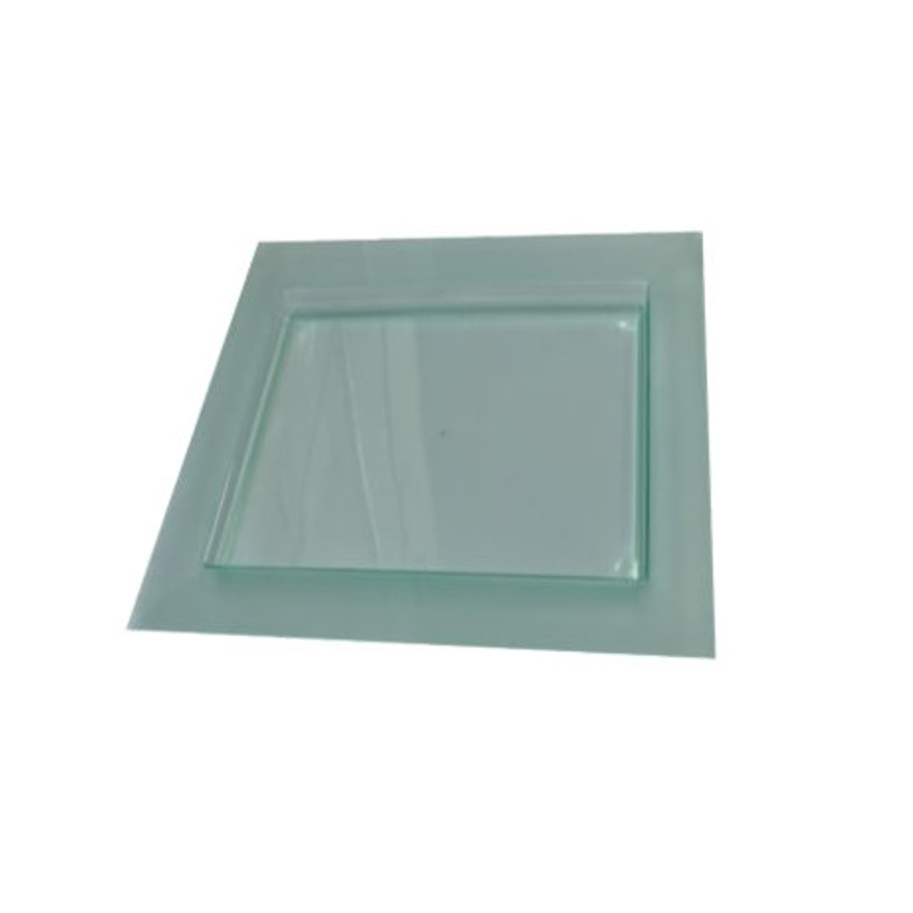 Quality Heavyweight Small Transparent Green Tint Platter, Display Tray (see qty options )