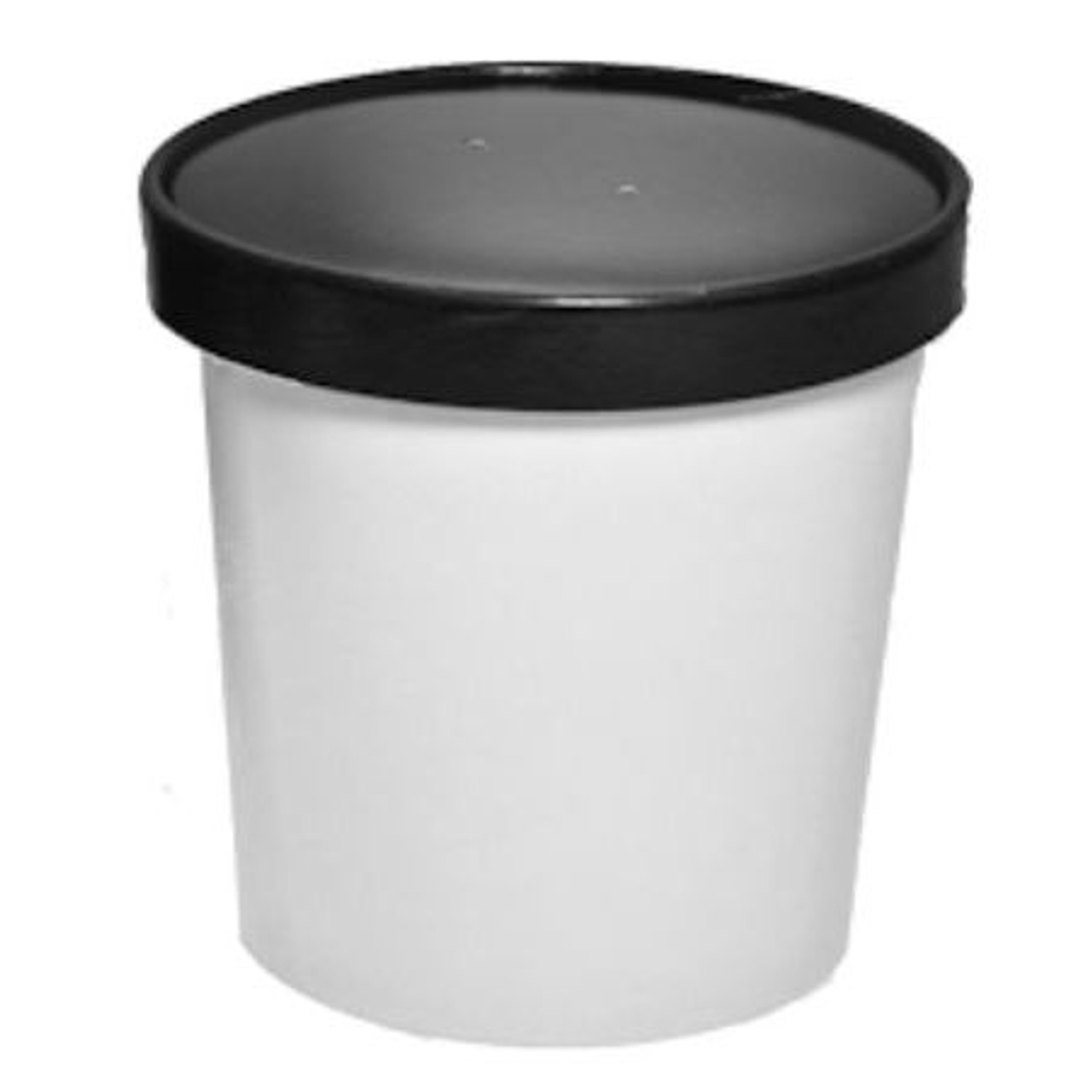 32oz Insulated Cardboard Containers &  Black Lid Special offer