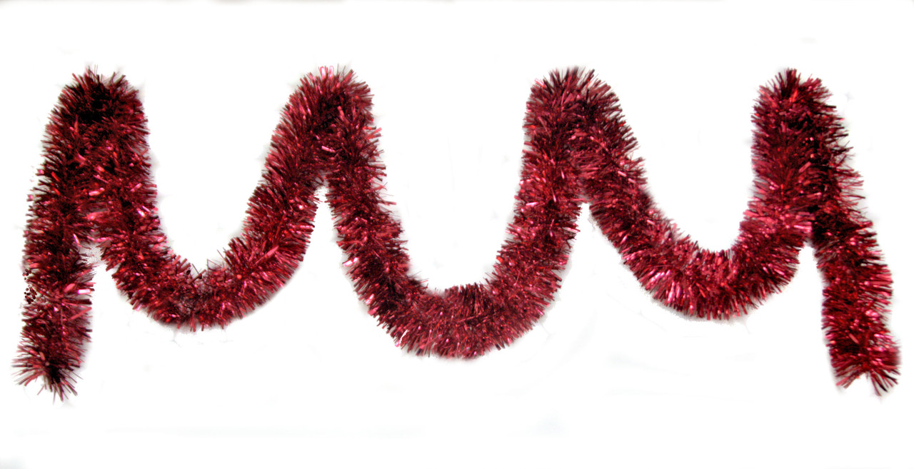  Quality Full bodied Christmas Garland 5m x 15cm Red